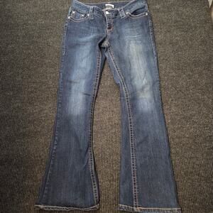 Y2K MID RISE BOOTCUT FLARE JEANS SIZE 15 PARIS BLUES Cotton